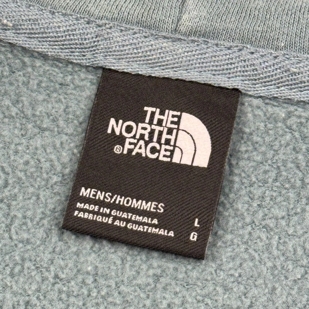 The North Face Jacket Men Large Green Heritage Patch Full Zip Hoodie Fleece Coat